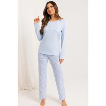 Dámské pyžamo Pyžamo pro ženy Regina z 100% bavlny- pohodlné, Růžová 3xl i170_708XXXL2