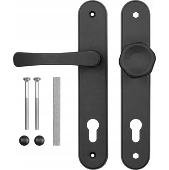 Dveřní kování Koule-klika dveřní pro dveře 90 vložka černá PL