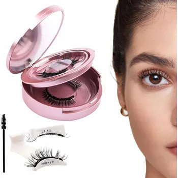 Péče o řasy a obočí MAGNETICKÉ ŘASY 3D UMĚLÉ DLOUHÉ SADA 8 PÁRŮ + PINZETA ZRCÁTKO