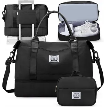 Cestovní taška Cestovní Taška Příruční Zavazadlo Sportovní XL Turistická do letadla Černá