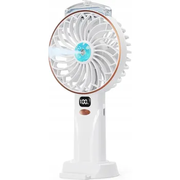 Vzduchotechnika Ruční ventilátor s rozprašovačem DDHTSAL 4000mAh, 5 rychlostí, LED