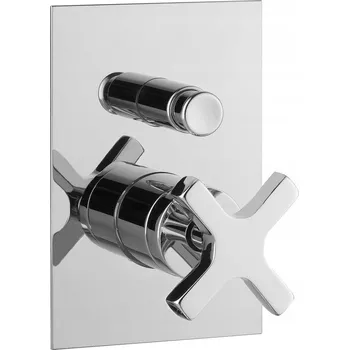 Vodovodní baterie Sprchová baterie Sapho TRAX stříbrná