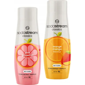 Sirup pro výrobník sody Sada sirupů chuťových SodaStream koncentrát šťávy pro výrobník sody 4x 440 ml