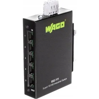 Switch Wago 852-111 Síťový switch Fast Ethernet (10/100) Černý