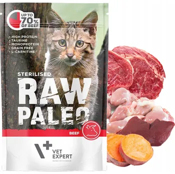 Krmivo pro kočku RAW PALEO STERILISED Mono mokré krmivo pro kočky Mix chutí 12 x 100g