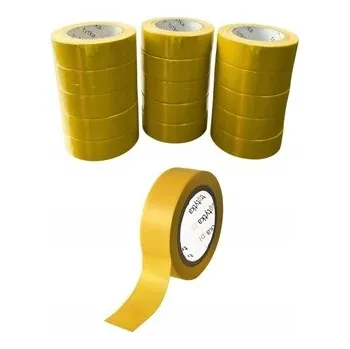 Izolační páska Izolační páska PVC, 18 mm x 10 m, 15 kusů, žlutá
