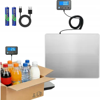Kuchyňská váha ELEKTRONICKÁ SKLADOVÁ VÁHA LCD 200KG PLATFORMOVÁ OBCHODNÍ ZBOŽÍ SILNÁ