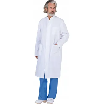 Pracovní zástěra Zástěra laboratorní lékařská zástěra s nastavitelným stojáčkem REIS 3XL