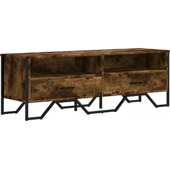 Televizní stolek TV stolek, kouřový dub, 122x34x41 cm