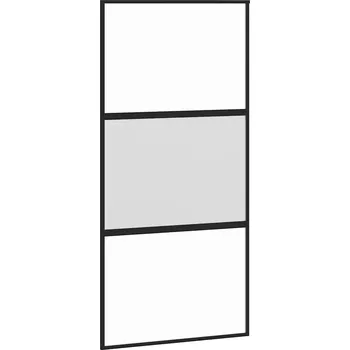 Interiérové dveře Posuvné dveře tvrzené, černé, 102,5x205 cm