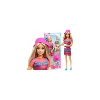 Panenka PANENKA BARBIE PINK pas ITÁLIE CESTOVNÍ HWH97