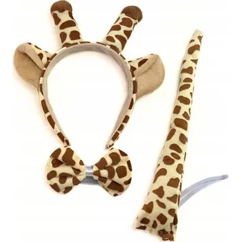 Karnevalový kostým Sada Žirafa čelenka ocas motýlek Kostým Safari