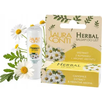 Péče o rty Hydratační balzám na rty HERBAL s extraktem z heřmánku