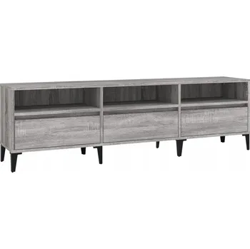 Televizní stolek TV skříňka šedá sonoma 150 x 30 x 44,5 cm kompozitní dřevo