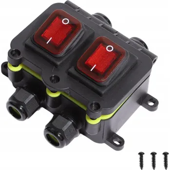 vypínač VODOTĚSNÝ KOLÍSKOVÝ SPÍNAČ VODOTĚSNÁ KABELOVÁ KRABICE IP66 240V 20A