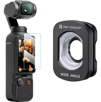 K&F Magnetic Wide-angle Filter for DJI Osmo Pocket 3 Accessories Protection Action Camera Lens