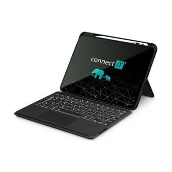 Klávesnice CONNECT IT TabCase podsvícená bezdrátová klávesnice s pouzdrem pro iPad 10.9" ČERNÁ