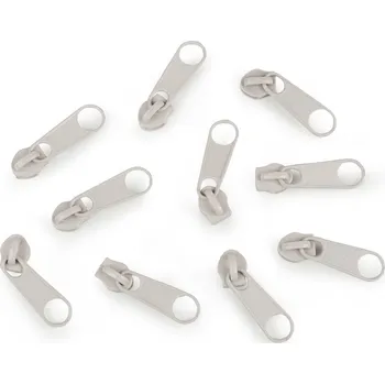 Zip Jezdec ke spirálovým zipům No 3 pro metráž typu POL, malé, 307 krémová