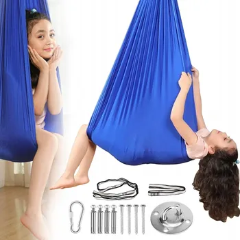 Dětská houpačka ELASTICKÁ TERAPEUTICKÁ HOUPAČKA PRO DĚTI S ASPERGEROVÝM SYNDROMEM 280*150CM