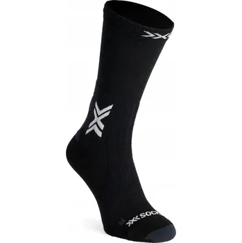 Pánské ponožky Ponožky X-Socks Run Perform Warm Crew - x black/light grey 45-47