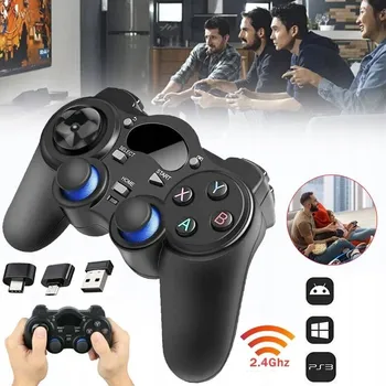 Herní ovladač BEZDRÁTOVÝ OVLADAČ PAD USB 2.4G GAMEPAD PRO PC ANDROID PS3