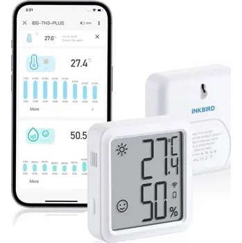 Senzor teploty a vlhkosti Inkbird s WiFi, zvukový alarm