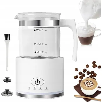 Příslušenství pro přípravu kávy NAPĚŇOVAČ MLÉKA OHŘÍVAČ 4v1 600W ELEKTRICKÝ Ohřev bílý