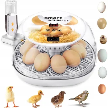 Umělá líheň AUTOMATICKÁ LÍHEŇ NA VEJCE PRO 12 KS - INKUBÁTOR KUŘAT, VELKÁ KAPACITA