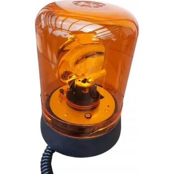 Maják Výstražný maják oranžový na magnet 24V H1 otočný