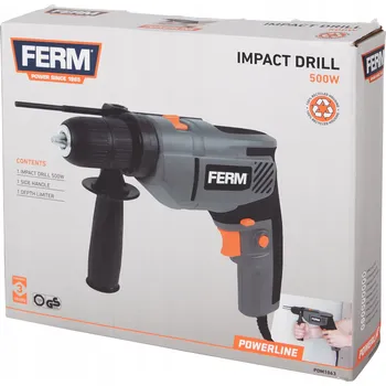 Vrtačka Příklepová vrtačka FERM Powerline PDM1063 500 Wattů