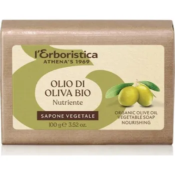 Mýdlo Italské rostlinné mýdlo L'Erboristica s olivovým olejem 100g