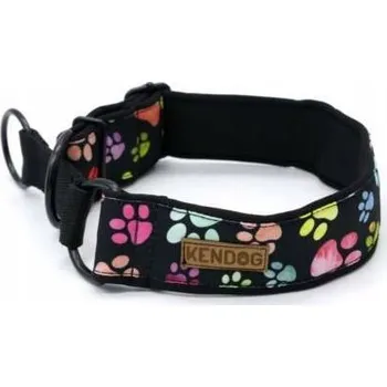 Obojek pro psa Ručně vyrobený obojek pro psa "Barevné Tlapky" 3 cm S