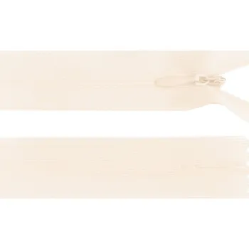 Zip Spirálový zip skrytý No 3 délka 30 cm dederon, malé, 306 béžová nejsv.