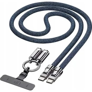 Datový kabel Kabel Nuvo USB typ C - USB typ C 1,2 m modrý