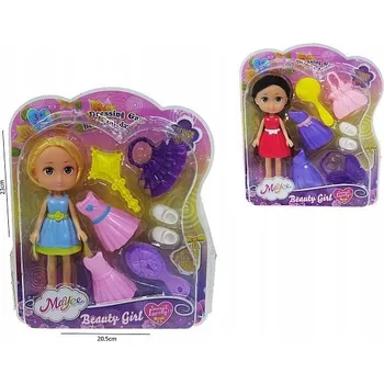 Panenka PANENKA S DOPLŇKY OBLEČENÍ HRAČKA 15 CM