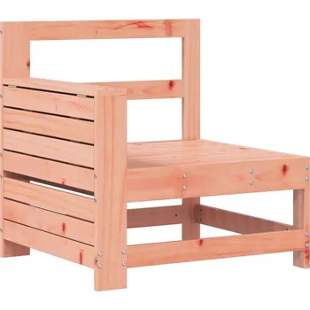 Zahradní nábytek Dřevěná zahradní pohovka s područkami, 69 x 62 x 70,5 cm, neošetřené dřevo