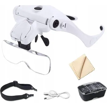 Zree Okulary powiększające LED 3,5 x