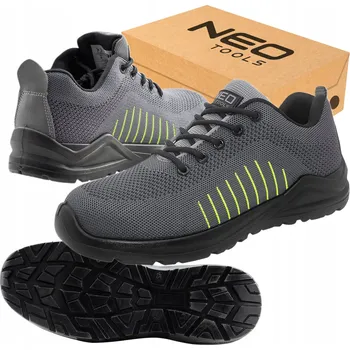 Pracovní obuv PRACOVNÍ POLOBOTKY S1 FO ocelová špička BOTY PÁNSKÁ OBUV BOZP NEO 82-162 46