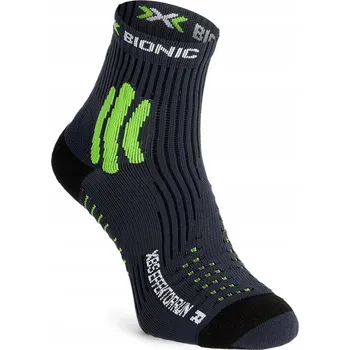 Pánské ponožky Ponožky X-Socks XBS.Effektor Running - charcoal/green 35-38