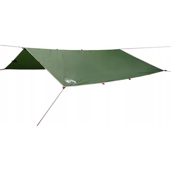 Krycí plachta Plachta bivakovací 300 x 294 cm, zelená, polyester 185T s PU povlakem