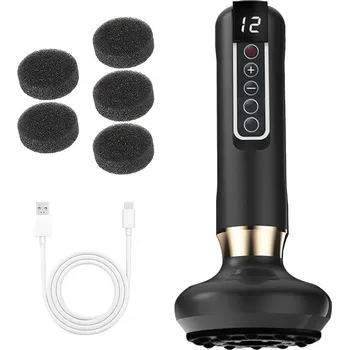 Masážní přístroj ELEKTRICKÁ ČÍNSKÁ BAŇKA MASÁŽNÍ PŘÍSTROJ ANTICELULITIDNÍ BEZDRÁTOVÝ USB S NAHŘÍVÁNÍM