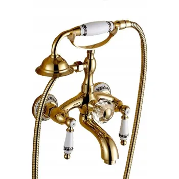 Vodovodní baterie Nástěnná vanová baterie LAUFERI HELLONE zlatá