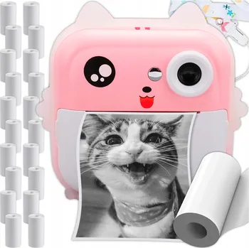Digitální fotoaparát Fotoaparát KRUMAD INSTANTNÍ FOTOAPARÁT PRO DĚTI DRUKUŚ 21 ROELK růžový