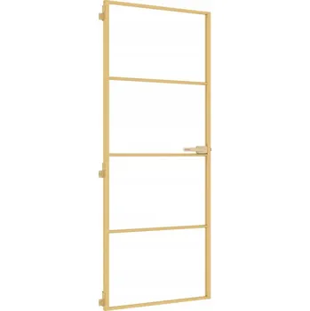 Interiérové dveře Interiérové dveře matné z tvrzeného skla 83 x 201,5 cm zlaté