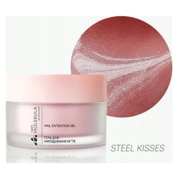 Lak na nehty Molekula Professional Builder Gel Č.. 18 Steel Kisses, stavební gel na nehty, 15 ml