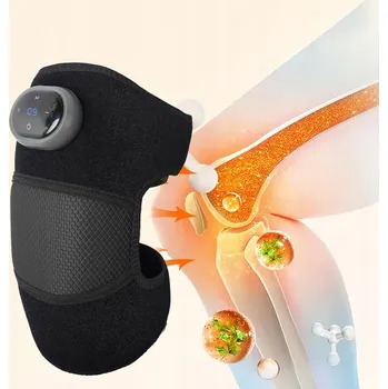 MASAŻER KOLAN ŁOKCI BARKU ELEKTRYCZNY, VYHŘÍVANÝ, VIBRAČNÍ, PRO REHABILITACI