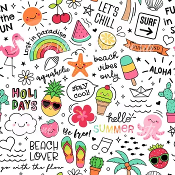 Galanterie Sportovní úplet Silver light Letní chill, bílá (E) (Sportovní úplet Silver)