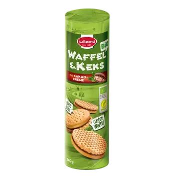 Wikana Vafle a sušenka s kakaovým krémem 240 g bio BIO VEGAN Množství: 1 ks