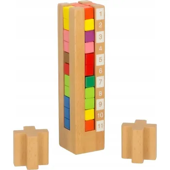 ostatní stavebnice Stavebnice vzdělávací kostky, skládačka Montessori, barevné, vysoká kvalita provedení