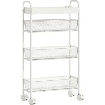 Kuchyňský vozík 43,2 x 19 x 80 cm | bílý
